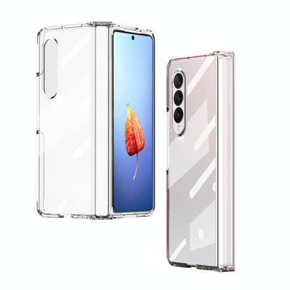 For Samsung Galaxy Z Fold4 5G Samsung Fold 4 Full Body Hinge Case - Electroplated - Rose Gold