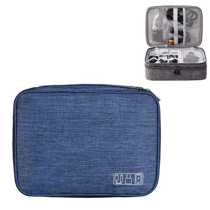 5-inch Digital Earphone Storage Bag - Multifunctional - Purple