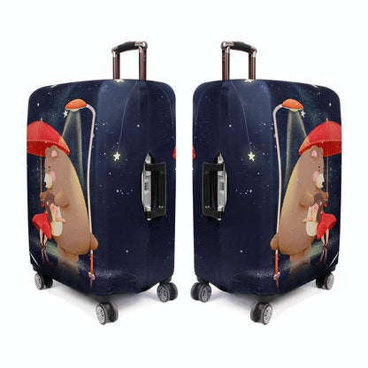 Protective Cover For Durable Luggage - Elastic Dustproof - Small Size - Love Girl