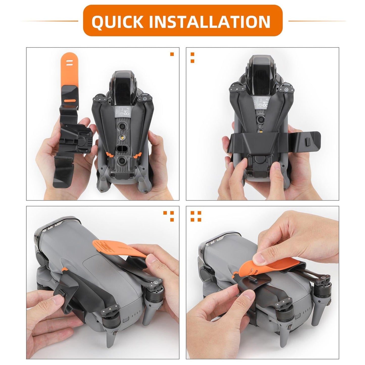 Fixed Propeller Guard for Dji Air 3 - Blade Holder - Orange