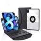 Bluetooth Keyboard Leather Case For Ipad Pro 11 With Pen Slot And Touchpad - Black