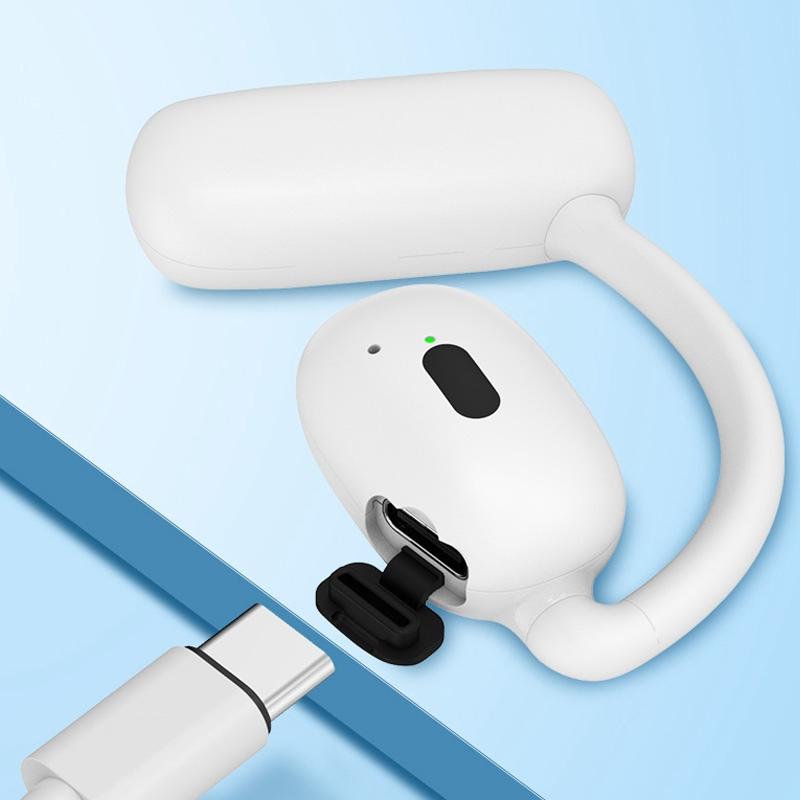 Wireless Hanging Earbuds with Bluetooth V5.4 Stereo Sound - Black