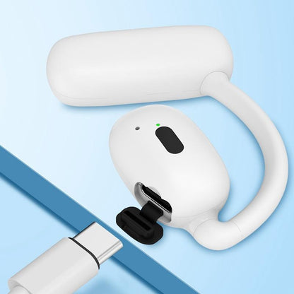 Wireless Hanging Earbuds with Bluetooth V5.4 Stereo Sound - Black
