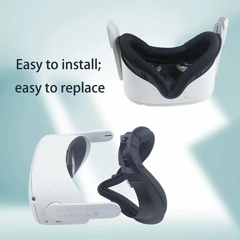 Anti-Sweat Eye Mask For Meta Quest 2 Vr Headset - Black