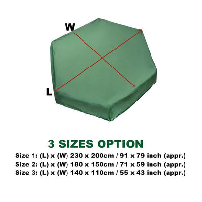 Waterproof Hexagonal Toy Cover - Uv & Dust-Proof - 230X200Cm - Green