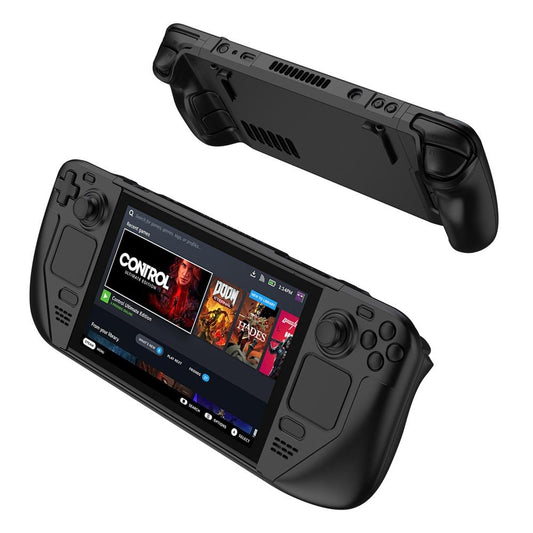 Anti-fall Game Console Case with Contrast Design - Black