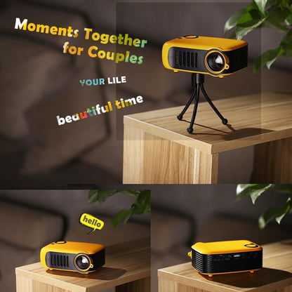 Mini Home Theater Hd Projector - 1000 Lumens 320X240P White
