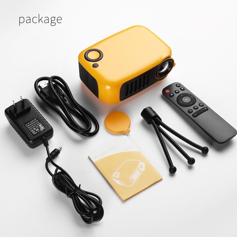 Mini Home Theater Hd Projector - 1000 Lumens 320X240P White