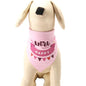 Pet Birthday Saliva Towel Double Cotton Triangle Scarf - Pink