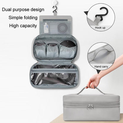 Multifunctional Leather Storage Bag For Dyson Airwrap - Grey
