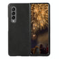 Two Tone Litchi Pu Case for Samsung Galaxy z Fold 4 - Slim & Stylish - Black