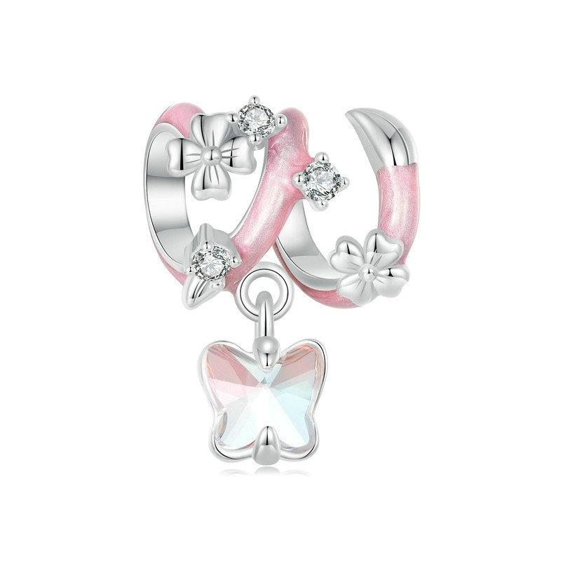 925 Sterling Silver Fantasy Butterfly Beads
