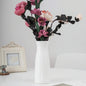 Versatile Plastic Vase For Home Decor And Flower Arrangements - Milk White