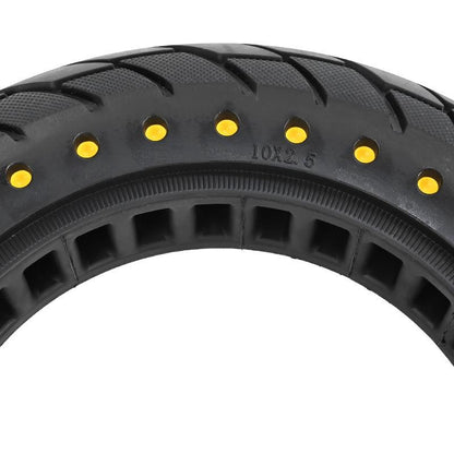 10x2.5 Inflatable Honeycomb Solid Run-flat Tire for Electric Scooter - Blue - 44Mm Slot Blue