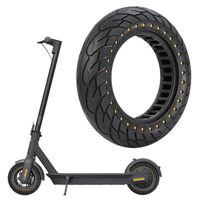 10x2.5 Inflatable Honeycomb Solid Run-flat Tire for Electric Scooter - Blue - 44Mm Slot Blue