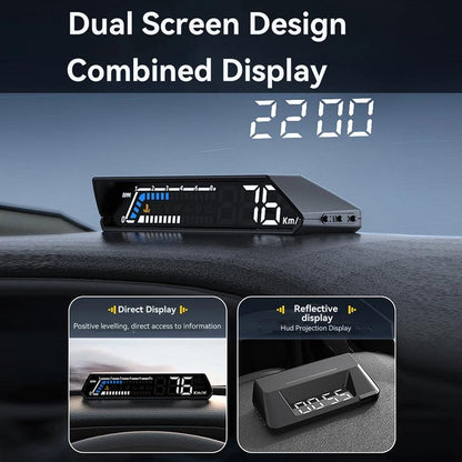 Vehicle Obd Head Up Display Multi Function Instrument For Oil Temp & Gearbox Monitoring - S100
