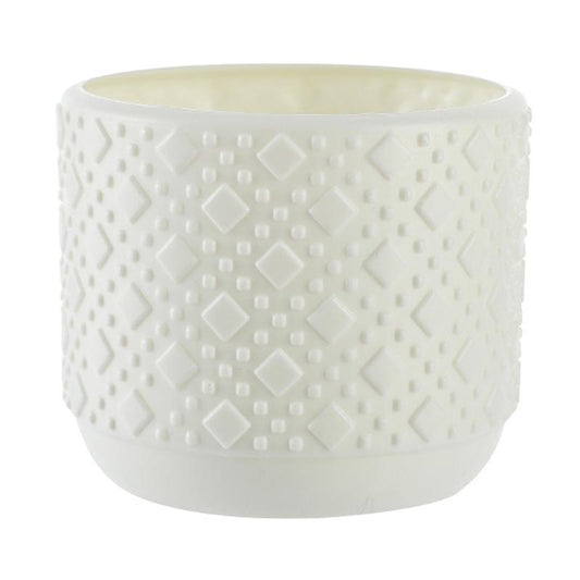 Versatile Vase For Wet And Dry Flowers - Glazed Finish Durable Design - Milk White