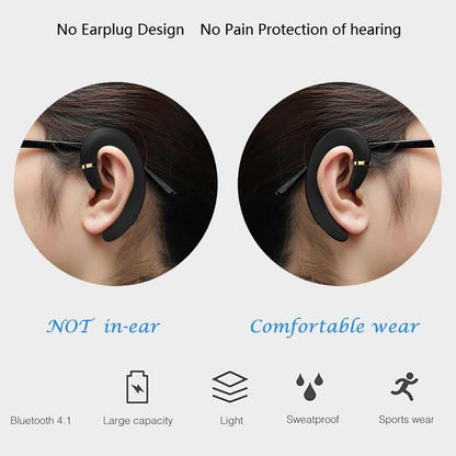 Waterproof Wireless Earphone with Mic for Android / Iphone - Black