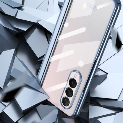 For Samsung Galaxy z Fold4 5G Samsung Galaxy z Fold4 Full Body Electroplating Hinge Case - Integrated Design - Rose Gold