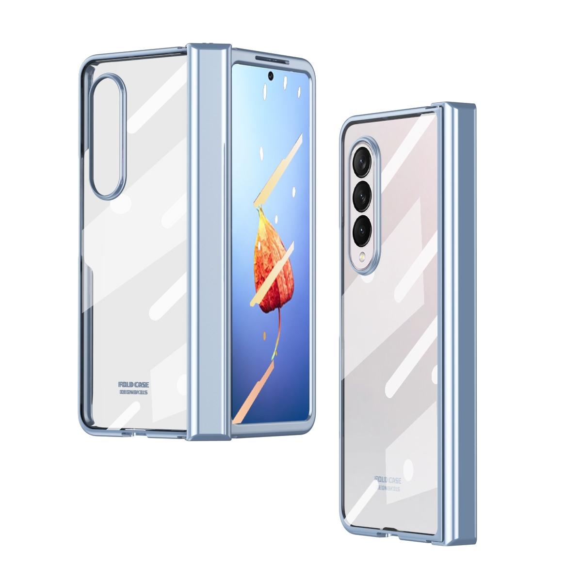 For Samsung Galaxy z Fold4 5G Samsung Galaxy z Fold4 Full Body Electroplating Hinge Case - Integrated Design - Rose Gold