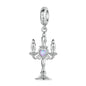 925 Sterling Silver Retro Pattern Candlestick Pendant In