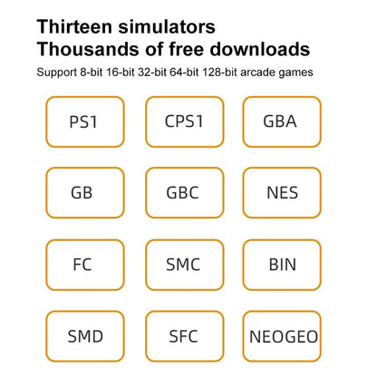 5.1 Handheld Game Console With 8Gb Memory & Hdmi Output - X20 Life Classic Games - Yellow