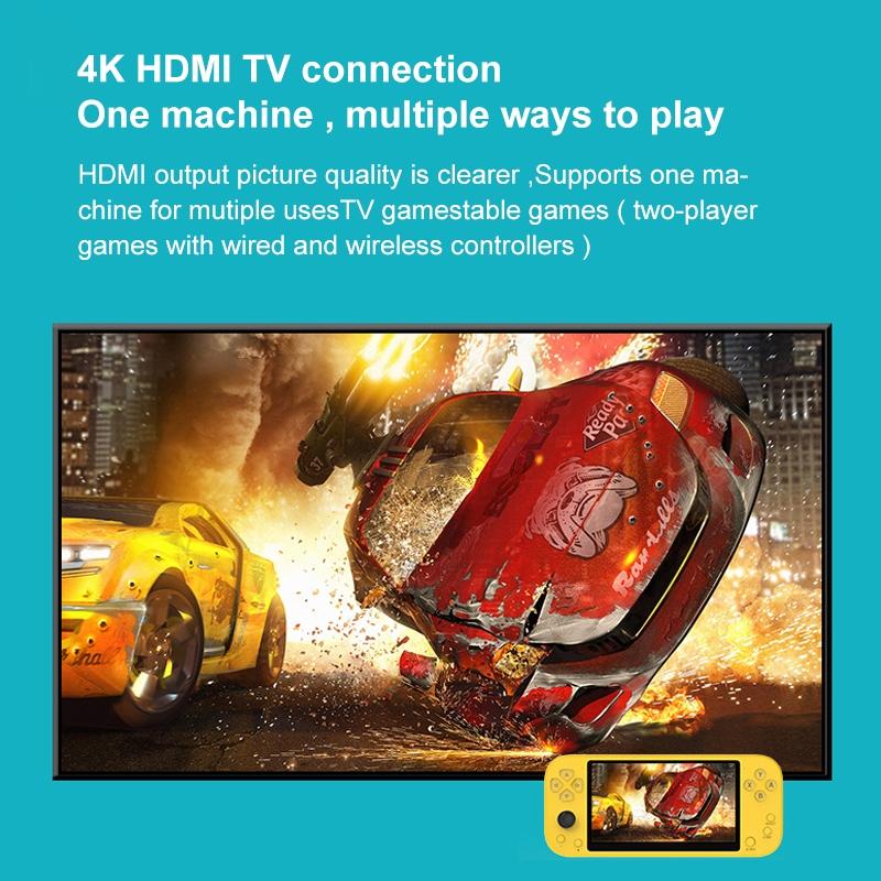 5.1 Handheld Game Console With 8Gb Memory & Hdmi Output - X20 Life Classic Games - Yellow