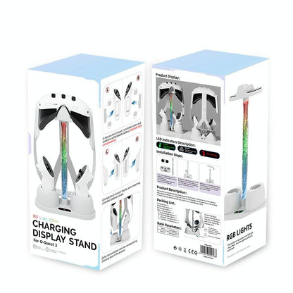 Vr Glasses Charging Base for Meta Quest 3 - Rgb Storage Bracket