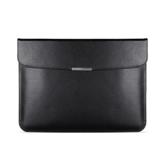Leather Laptop Sleeve - Ultra-thin and Stylish - Black
