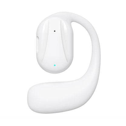 Black Yj77 Bluetooth 5.2 Ear-mounted Bone Conduction Headset for Left Ear - Left Ear Black