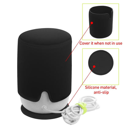 Black Dustproof Case for Homepod / Mini 2 Speaker with Anti-slip Pad