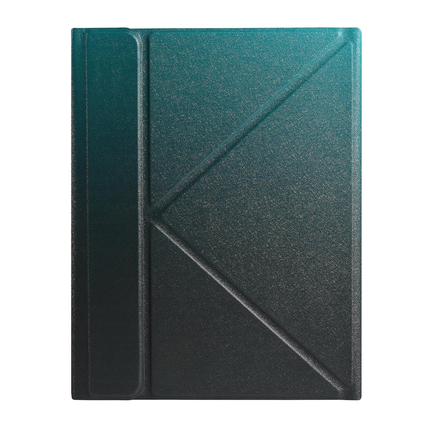Bluetooth Keyboard Leather Case For Ipad 9.7 With Triangle Holder & Pen Slot - Black Diamond Pattern