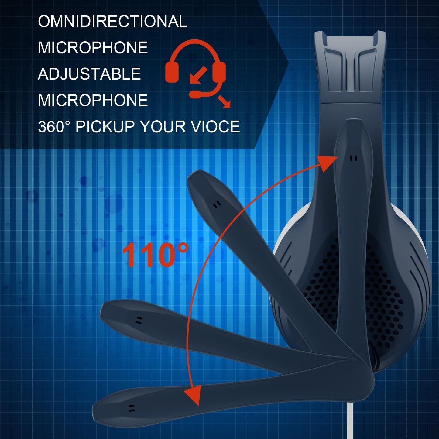 Adjustable Gaming Headset With Mic 3.5Mm Port - Rose Gold
