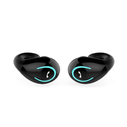 Ultra-light Wireless Bluetooth Earphones - Yx08 Stereo V5.0 - Black