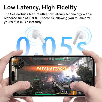 True Wireless Stereo Bluetooth Earphones - S61 - White