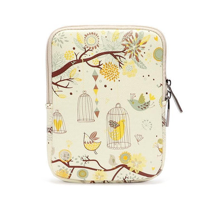Universal Cartoon Tablet Sleeve Bag - Business Edition - Pink - For Amazon Kindle 6 Inch Vertical