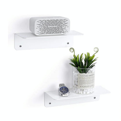 Set of 2 Wall Mounts for Speakers and Surveillance Cameras - Transparent