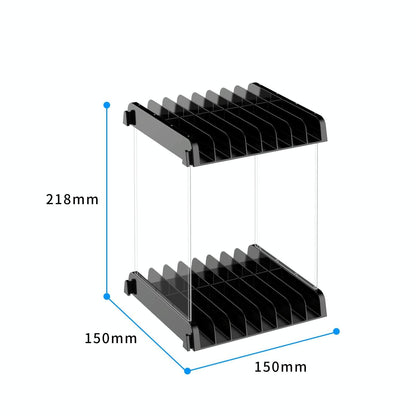 Wall-mounted Game Card Cd Storage Bracket - Black