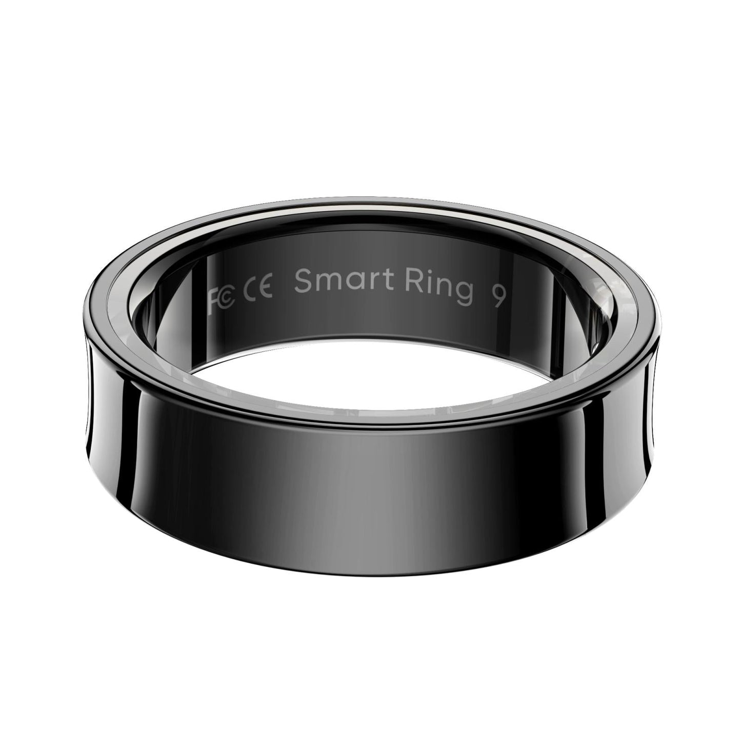 Smart Ring With Heart Rate Blood Oxygen Sleep Monitoring & Sports Modes - Size 11 - Black