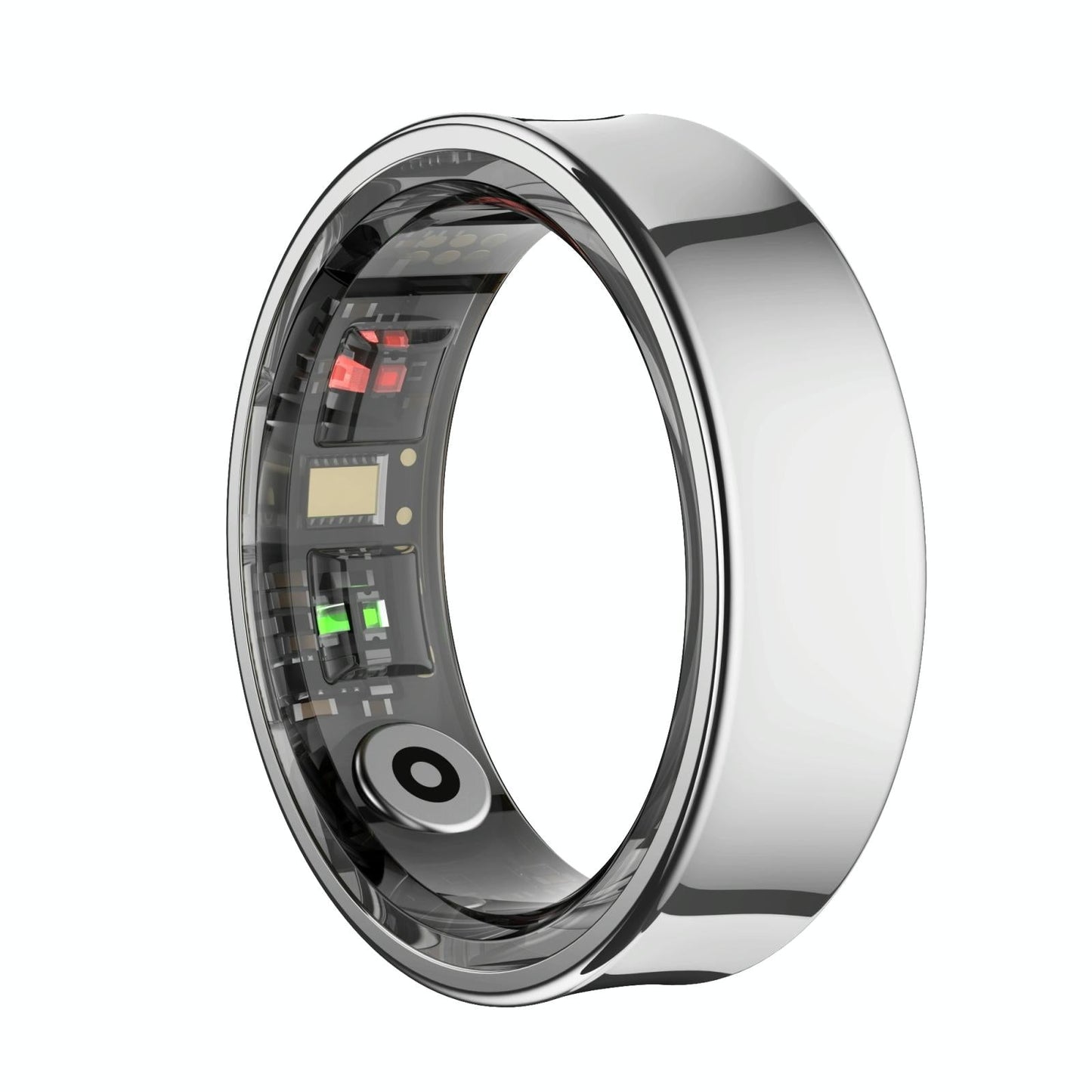 Smart Ring With Heart Rate Blood Oxygen Sleep Monitoring & Sports Modes - Size 11 - Black