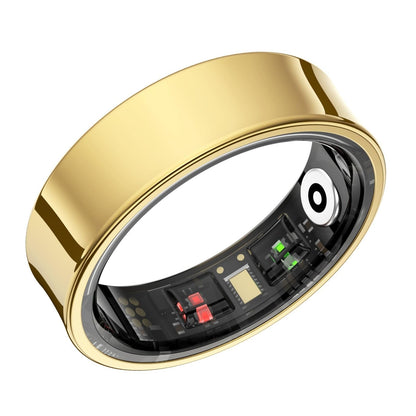 Smart Ring With Heart Rate Blood Oxygen Sleep Monitoring & Sports Modes - Size 11 - Black