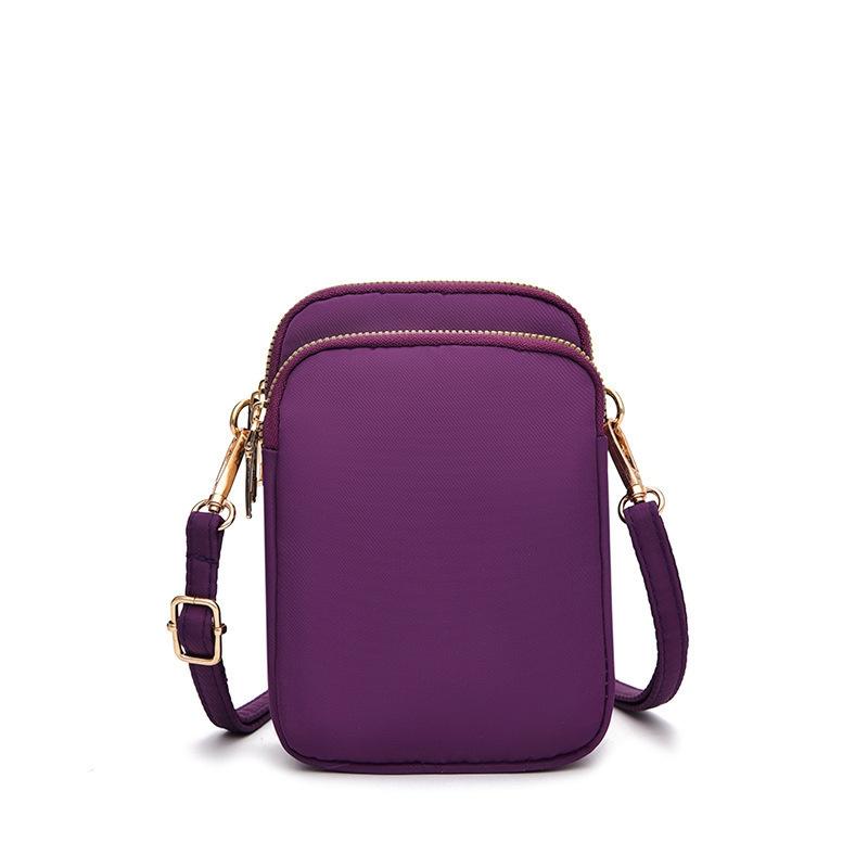 Women Mini Crossbody Phone Bag With Headphone Hole - Black
