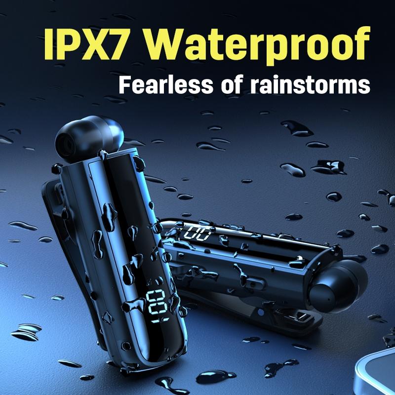Waterproof Earphones for Driving and Riding - Black