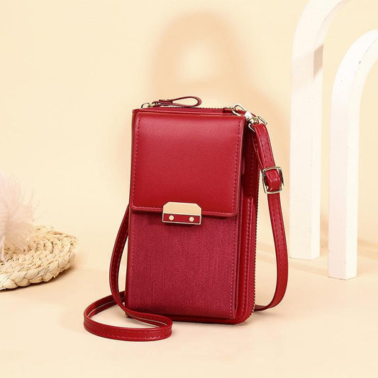 Compact Locking Crossbody For Women Essentials - Red