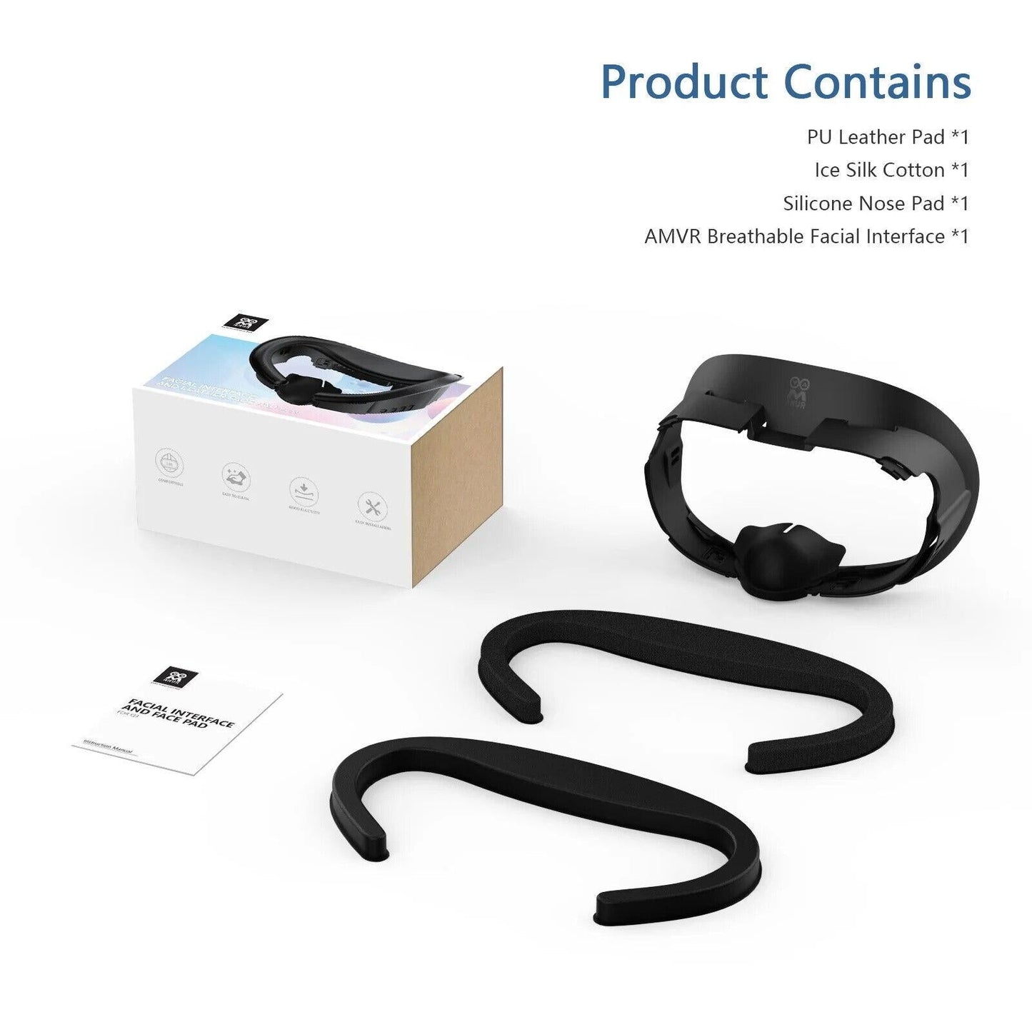Meta Quest3 Ice Silk Mask - Breathable Leather Material