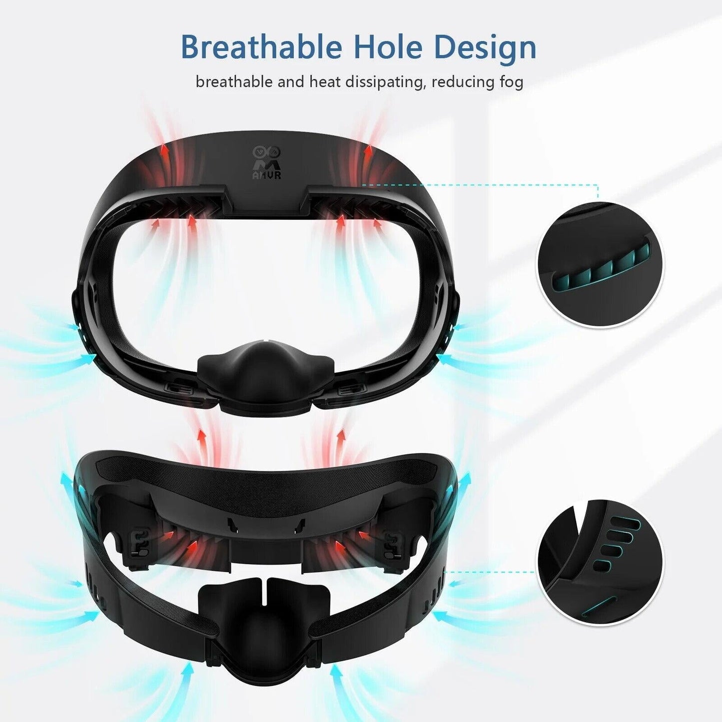 Meta Quest3 Ice Silk Mask - Breathable Leather Material