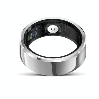 Smart Ring With Heart Rate Blood Oxygen And Sleep Monitoring - Size 9 - Black