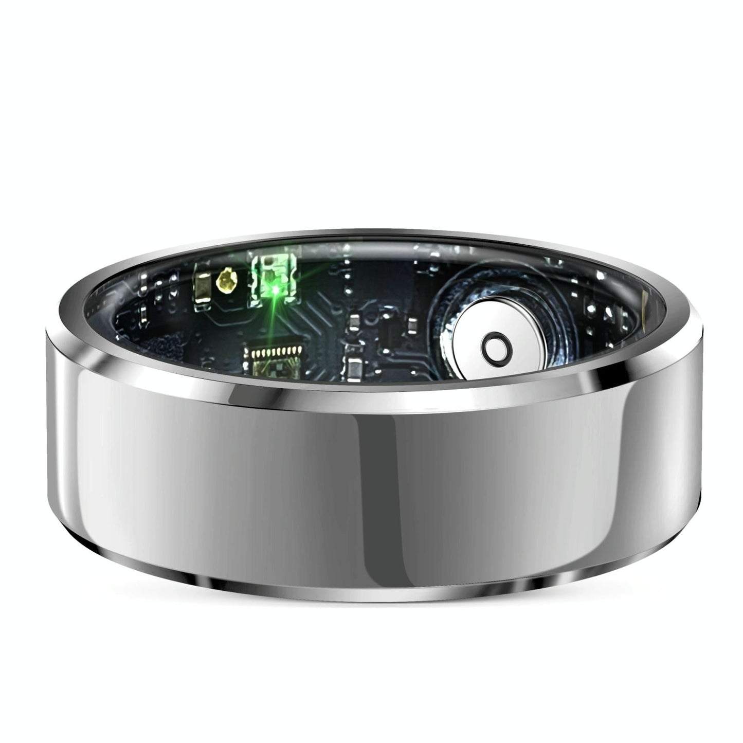 Smart Ring With Heart Rate Blood Oxygen And Sleep Monitoring - Size 9 - Black