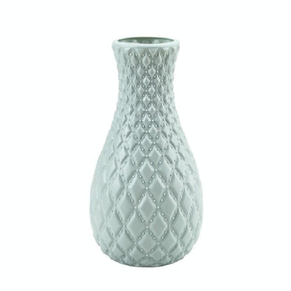 Hydroponic Plastic Vase For Dry And Wet Flower Arrangements - Desktop Furnishings - Milk White