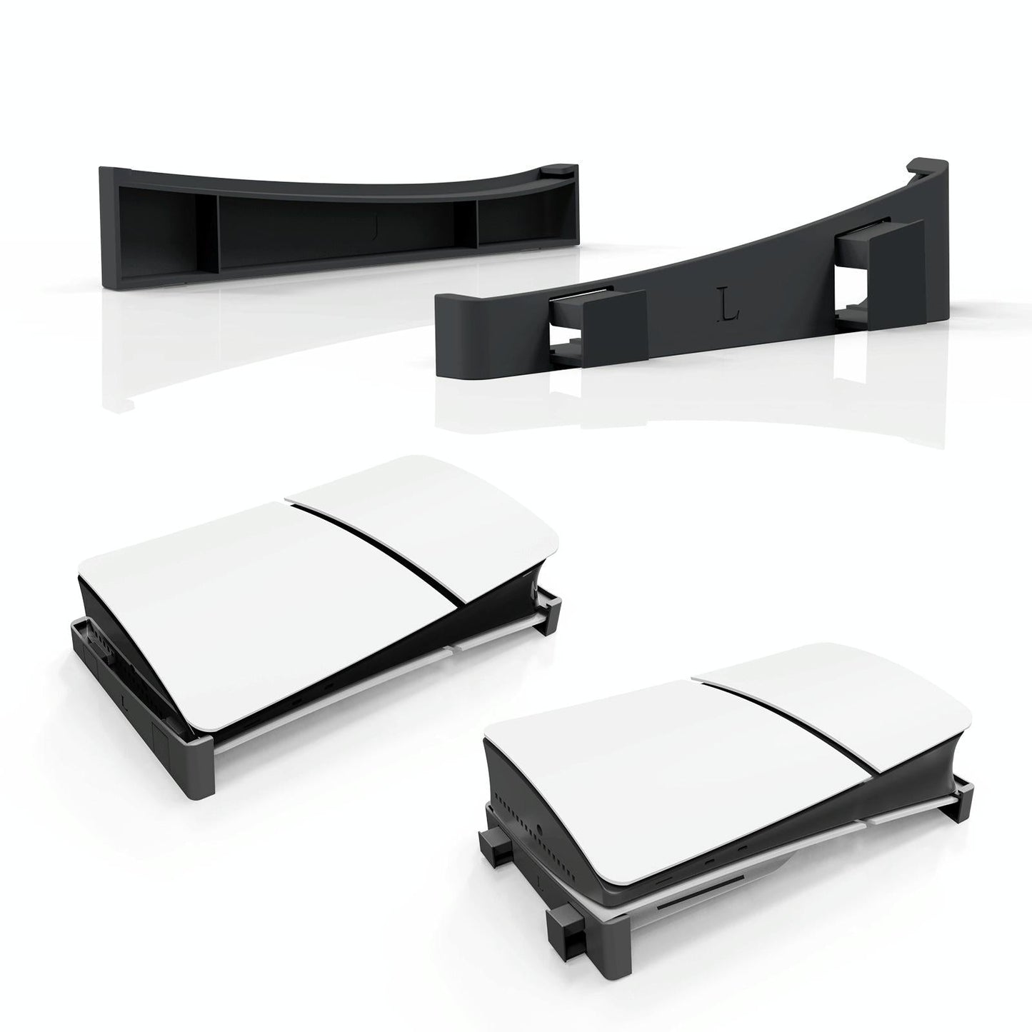 Universal Horizontal Stand For Ps5 Slim - Digital / Optical Drive Version - Black